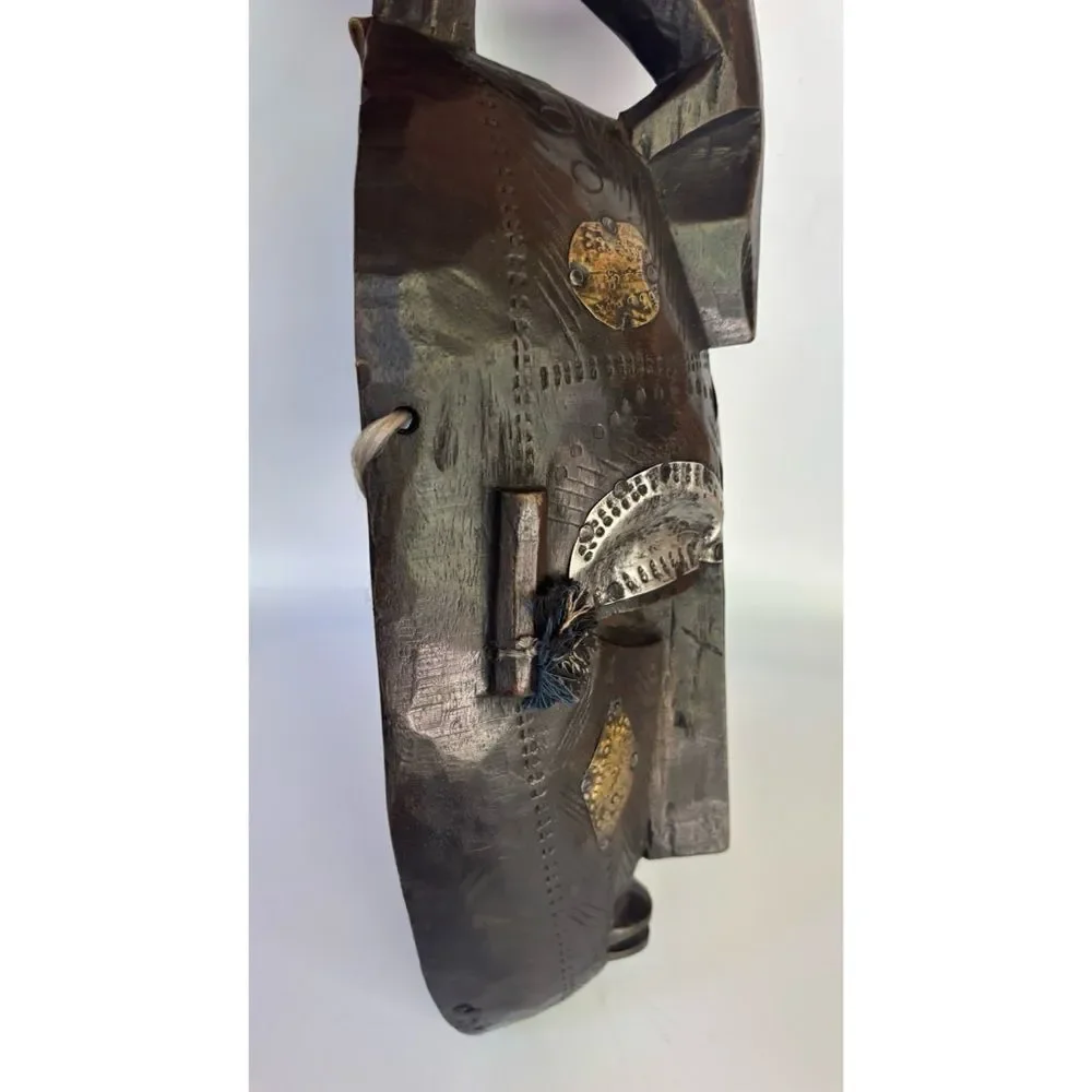 Vintage Africain Wood Marka Tribe Mask Handmade - Picture 3 of 9